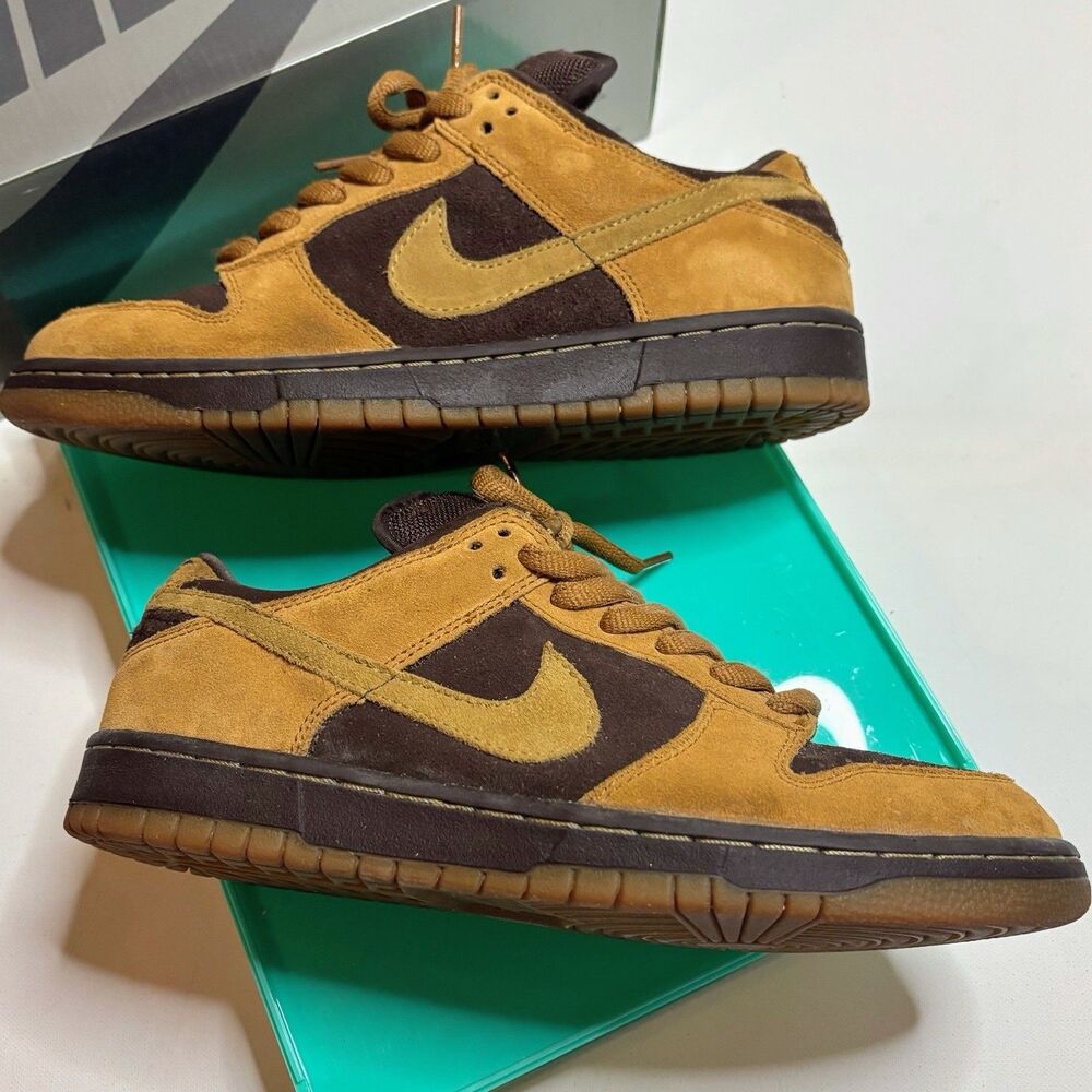 Nike Dunk Low Pro SB SILVER BOX 2003 Baroque Brown/Hay/Maple, Size 9 Vintage Y2K